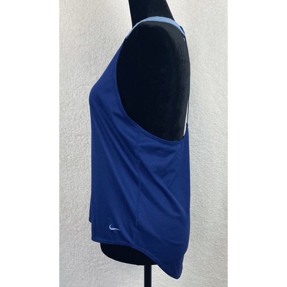 NIKE • Royal Blue Elastika Dri-Fit Racerback Tank Top, M - Picture 7 of 12